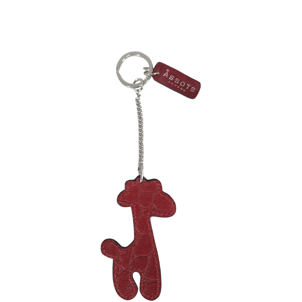 'GIRAFFE' Super Cute Croc Leather Key Ring Holder