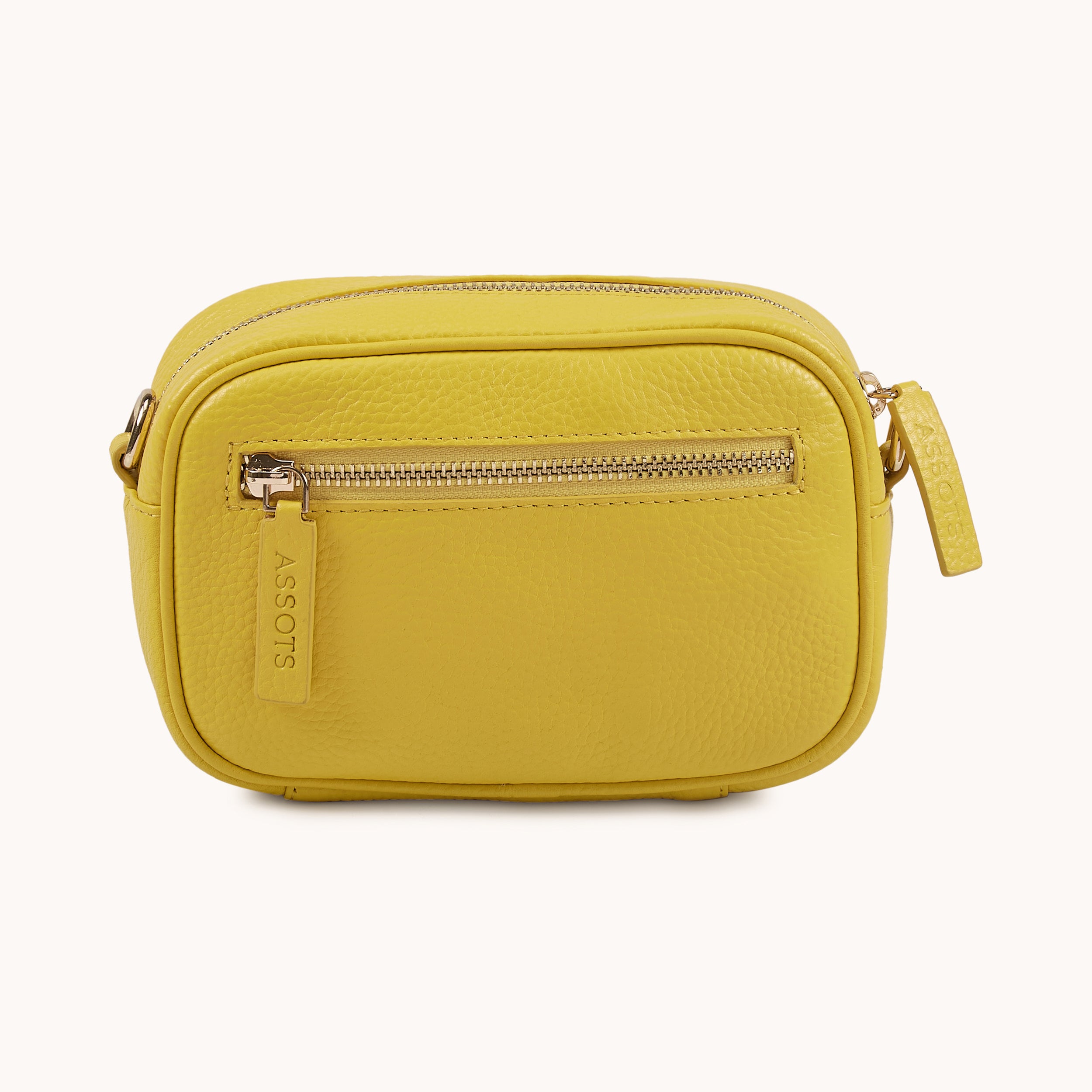 'HACKNEY MINI' Sunflower Pebble Grain Real Leather Crossbody Bag