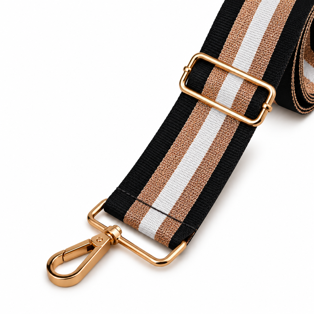 Rose Gold Stripe Bag Strap