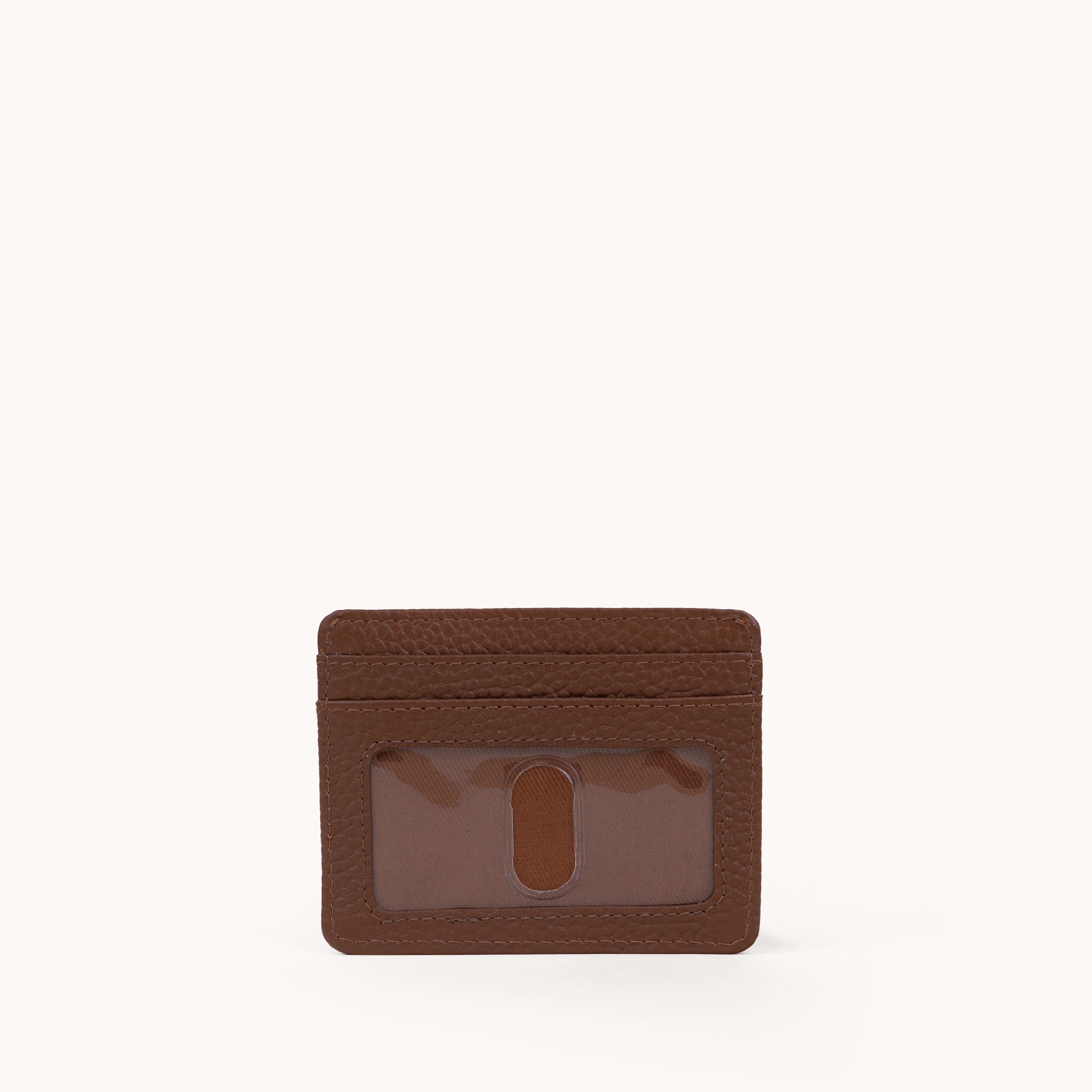 'CALI' Tan Real Leather RFID Cardholder