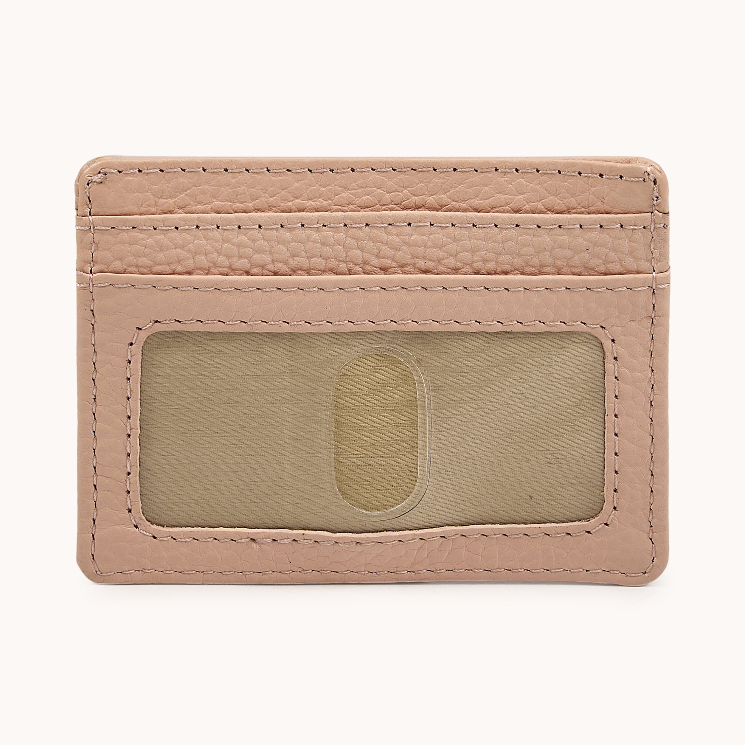 'SAVILE' Peach Real Leather RFID Cardholder