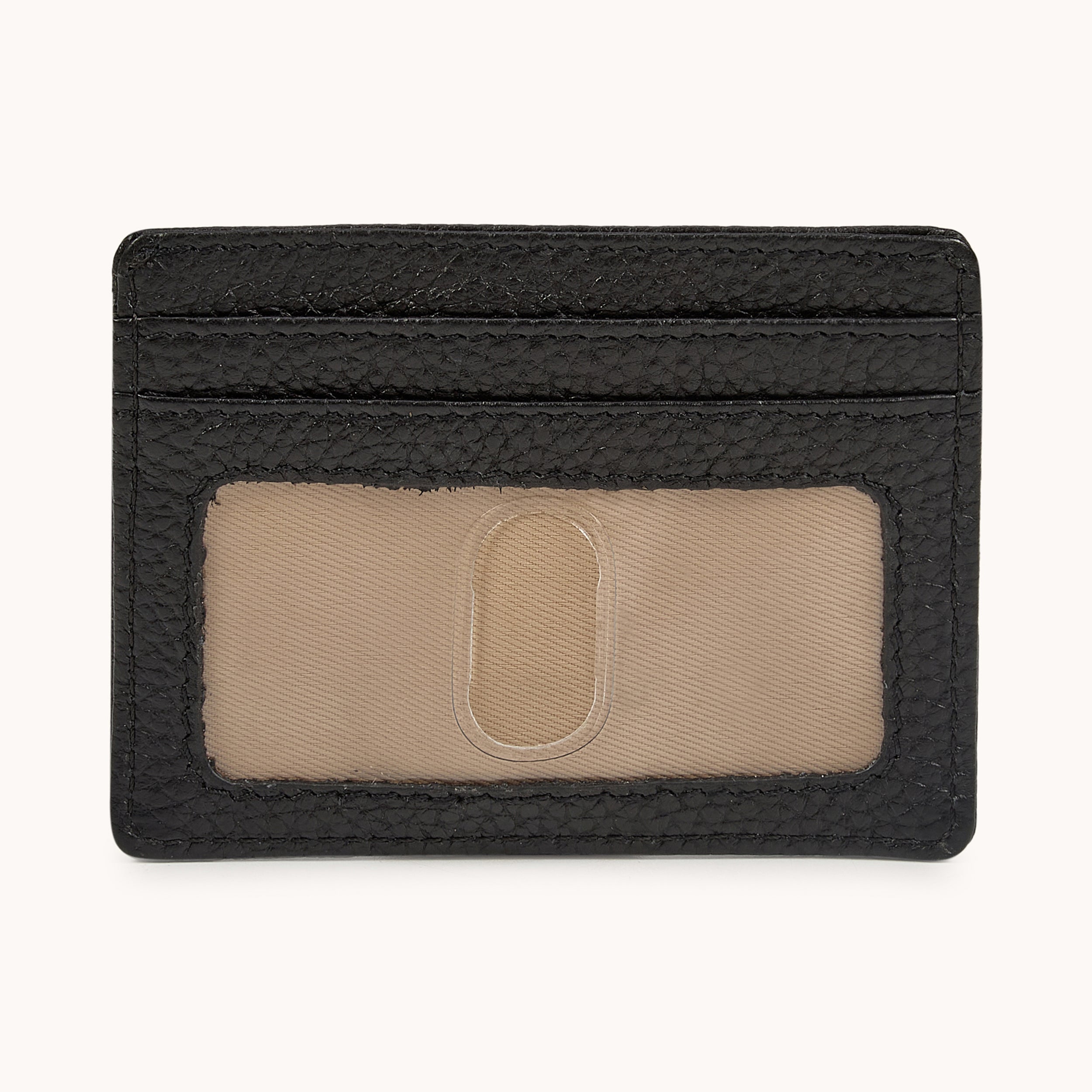 'SAVILE' Black Real Leather RFID Cardholder