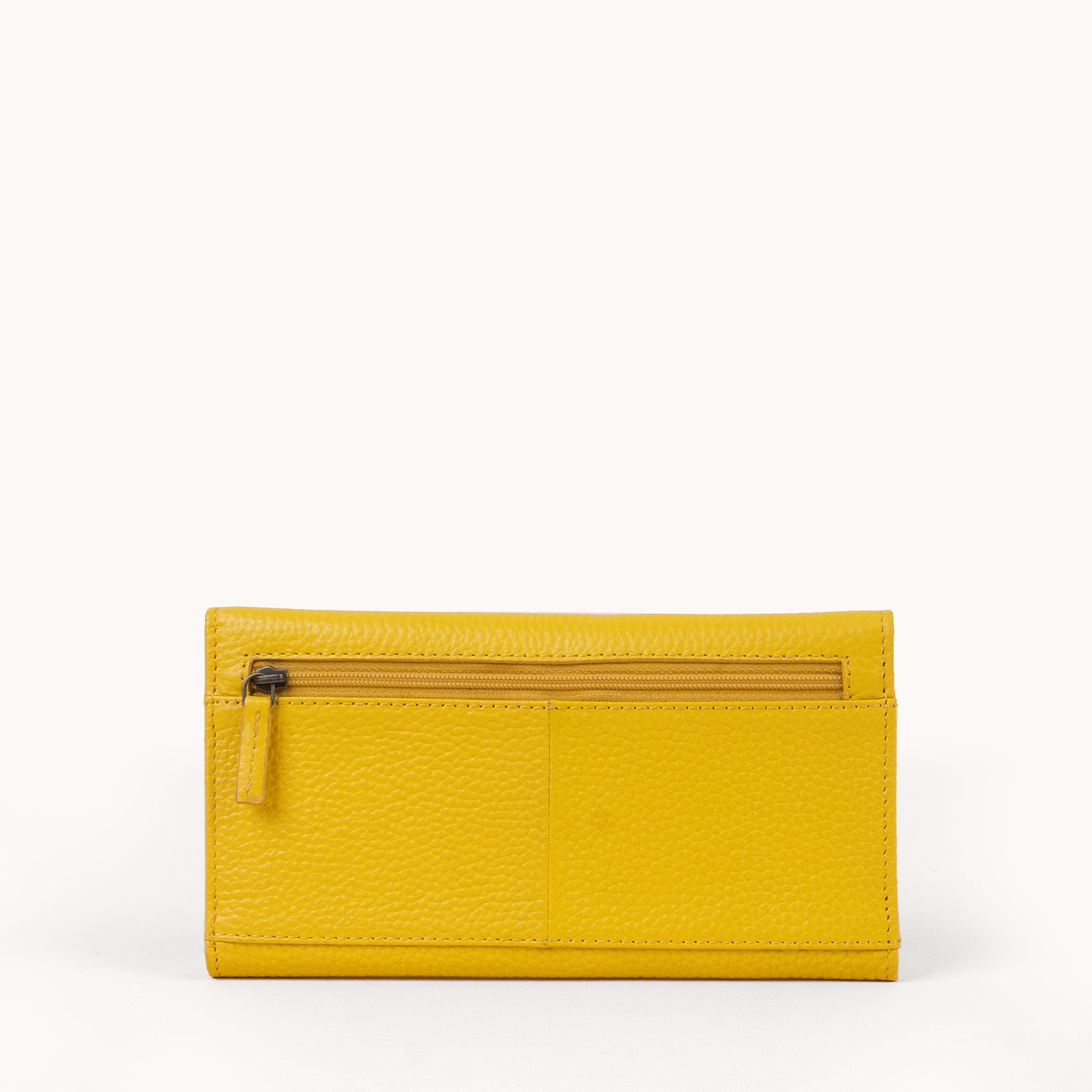 'CLAIRE' Sunflower Pebble Grain Real Leather Crossbody Bag