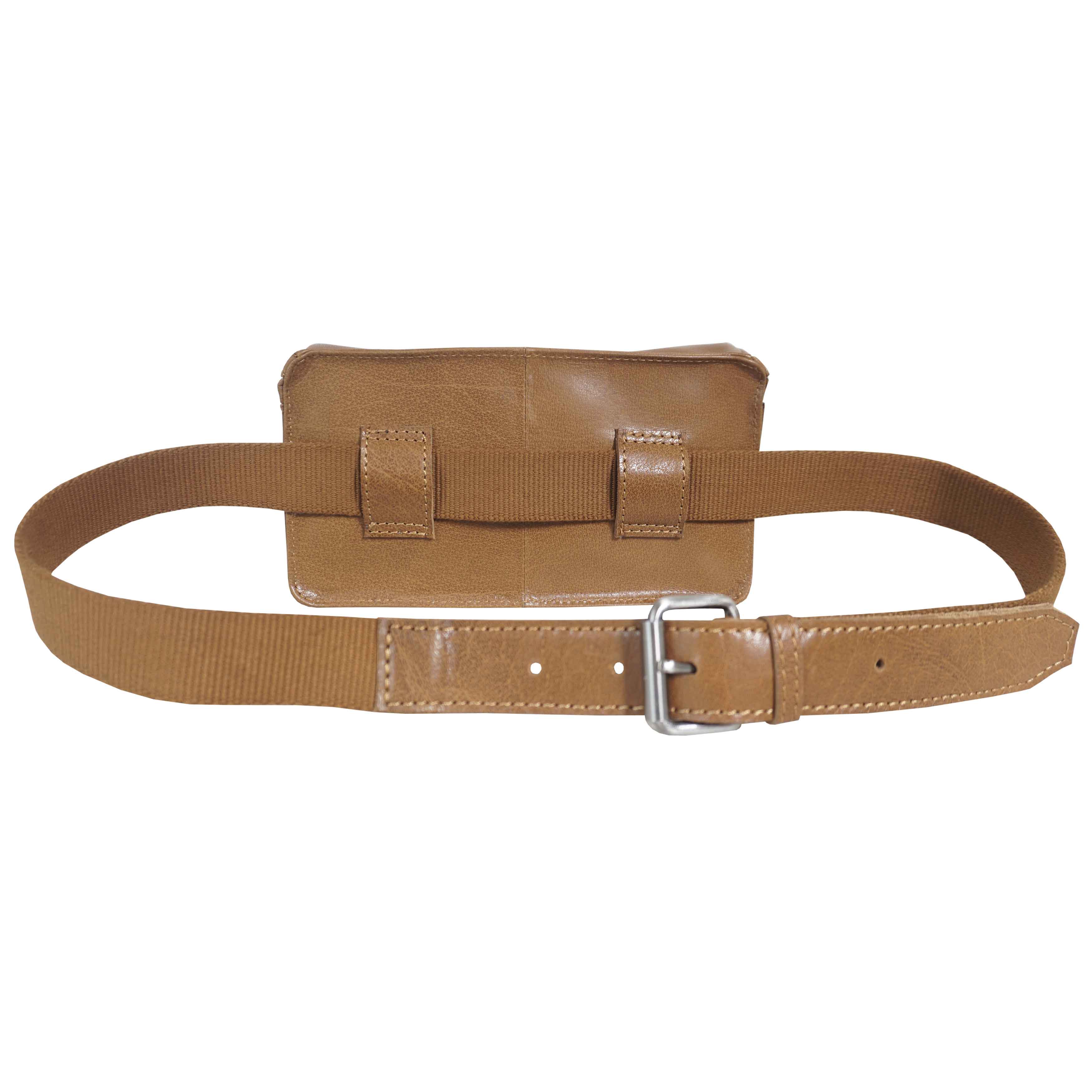 'Harry' Tan Real Leather Bum Belt Unisex Bag