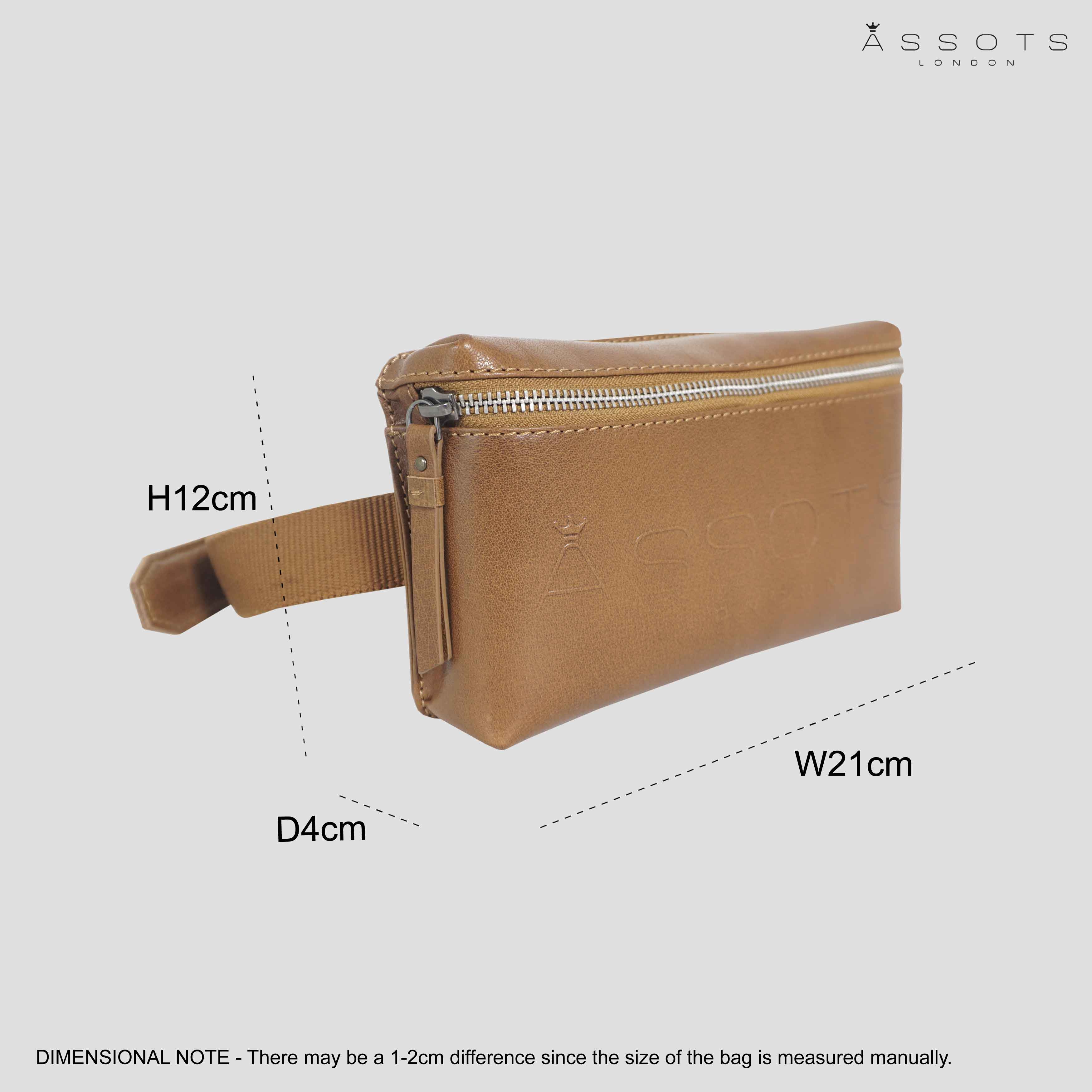 'Harry' Tan Real Leather Bum Belt Unisex Bag