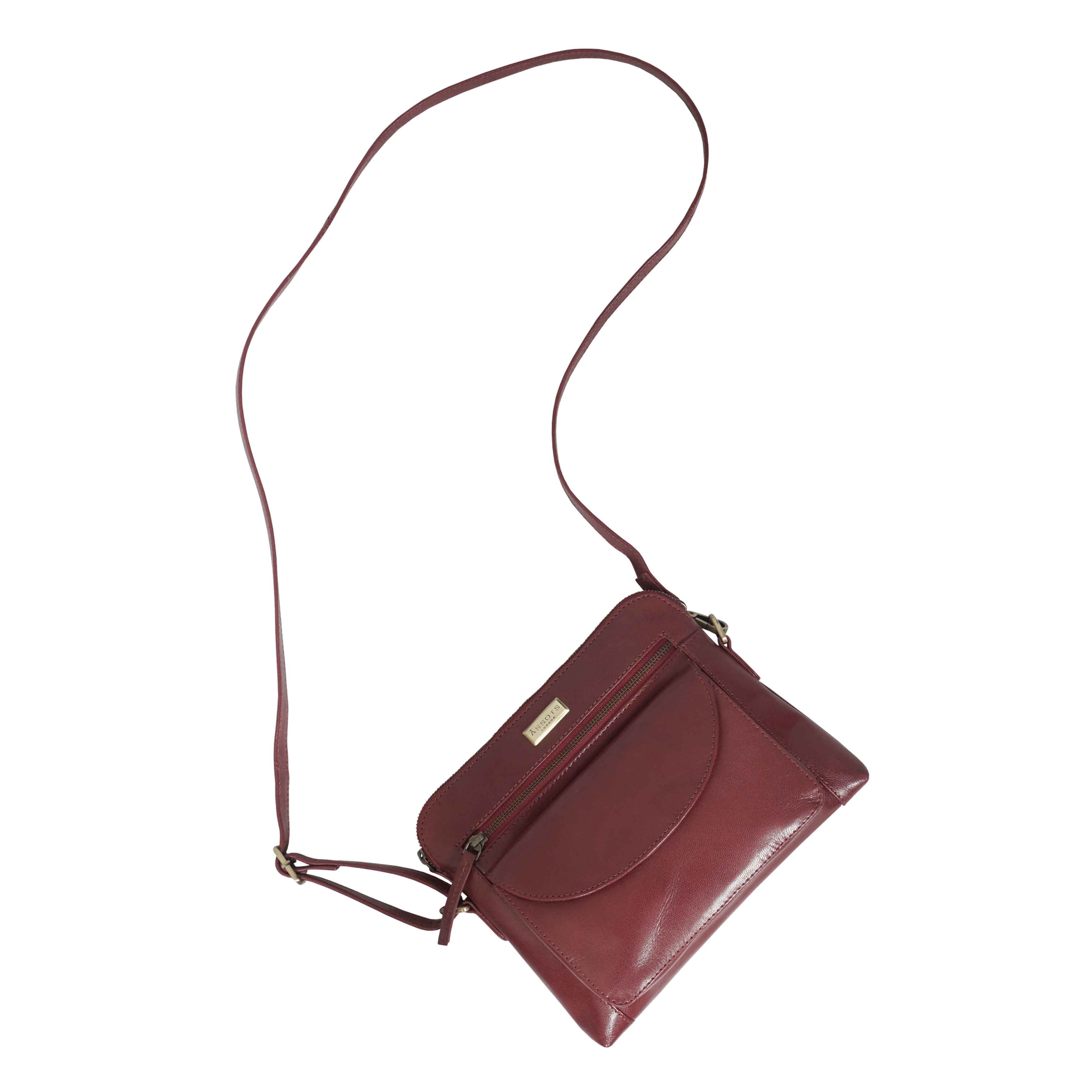 'JEAN' Chilli Pepper Vegetable Tanned Real Leather Crossbody Bag