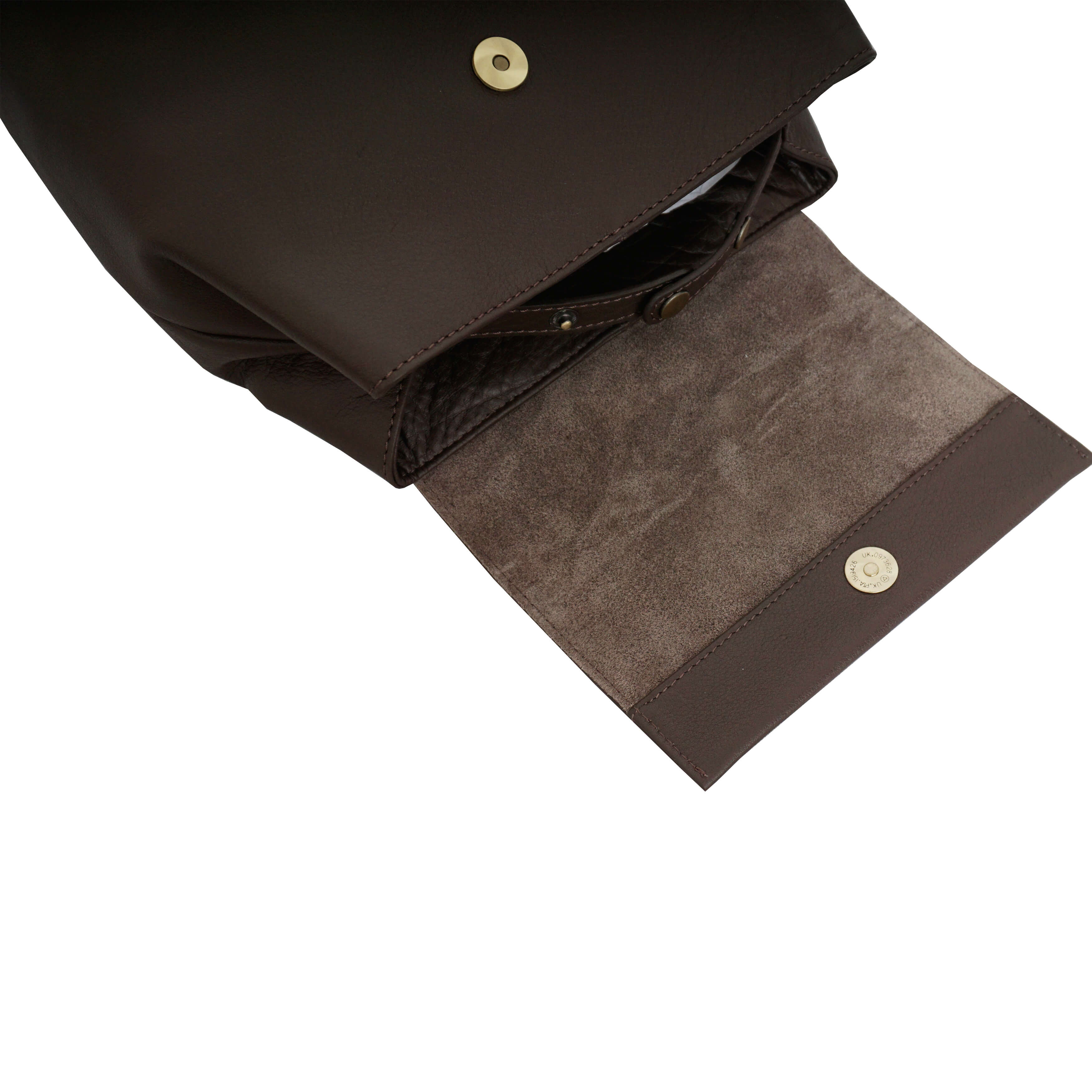 'JERMYN' Classic Mokka Brown Full Grain Leather Flap-over Backpack