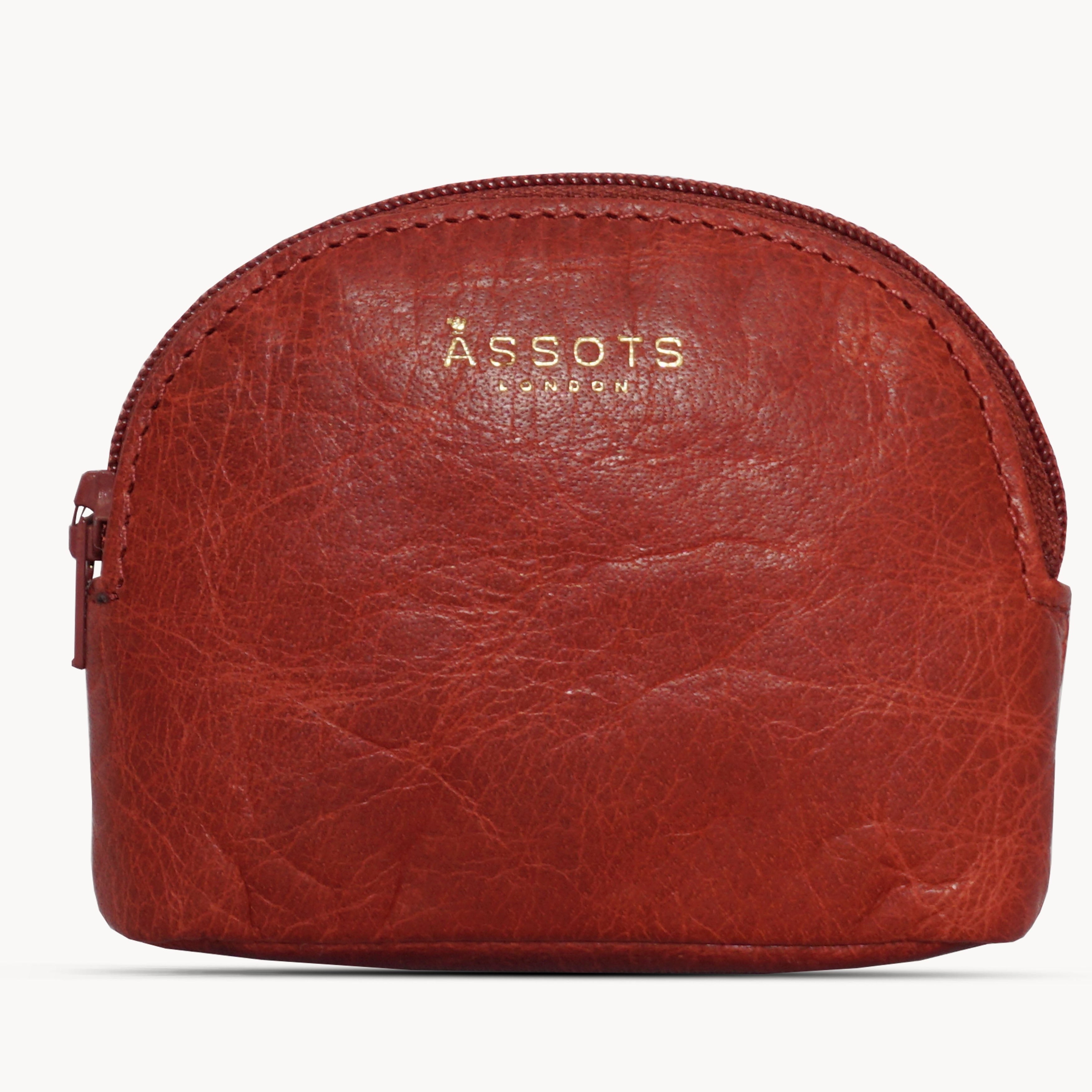 'LOTTY' Red Soft Small Leather Coin Purse