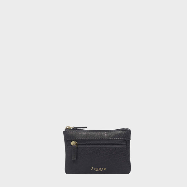 'MARY' Navy Soft Small Leather Coin Purse