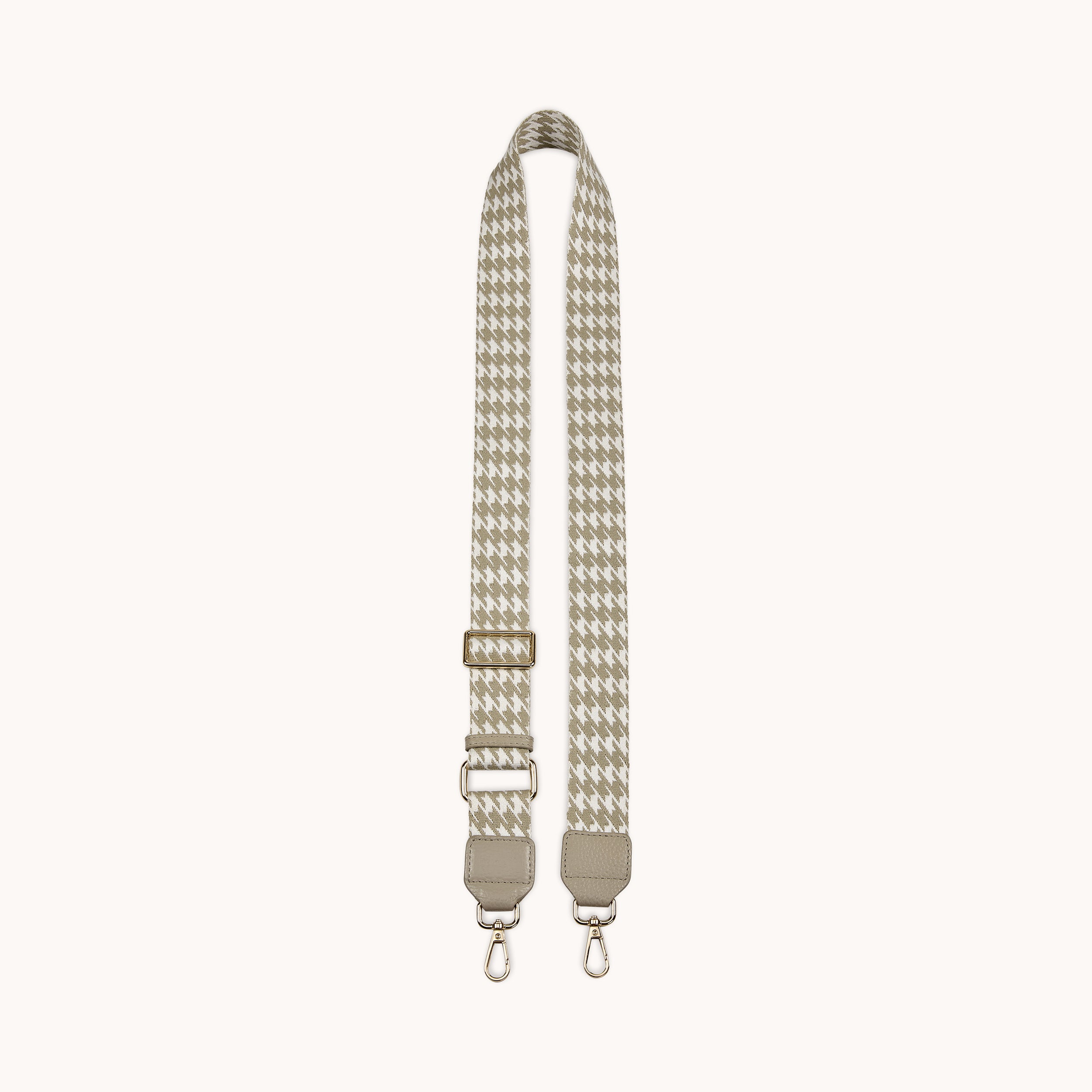 'HOUNDSTOOTH' Fog Grey Crossbody Strap
