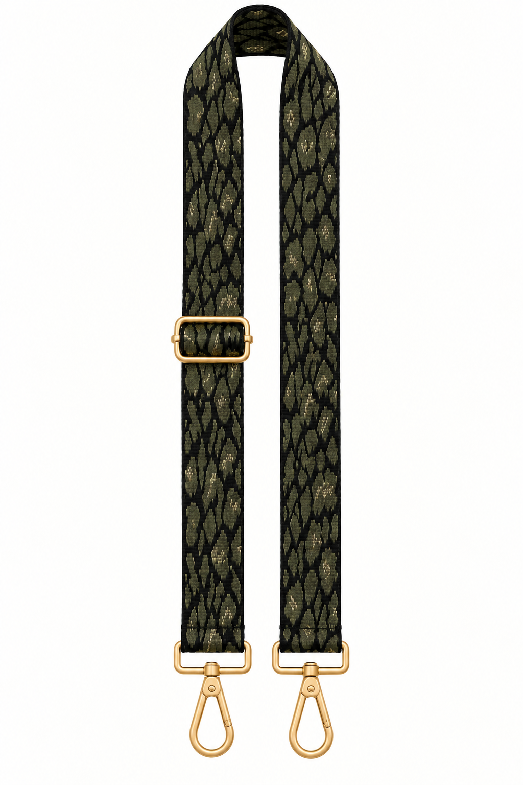 Olive Leopard Bag Strap