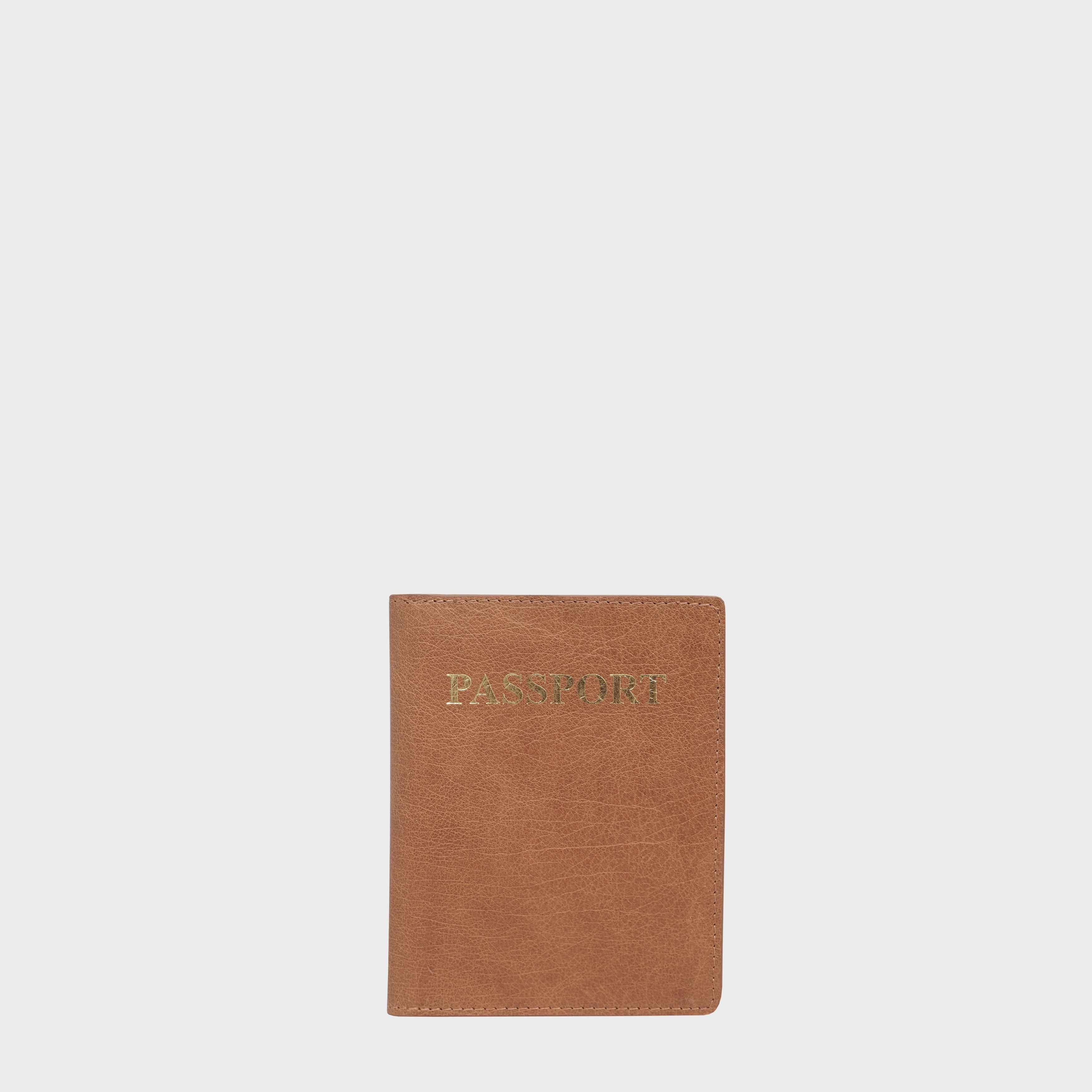 Aspinal of London Plain Leather Monogram Passport Cover, Ivory