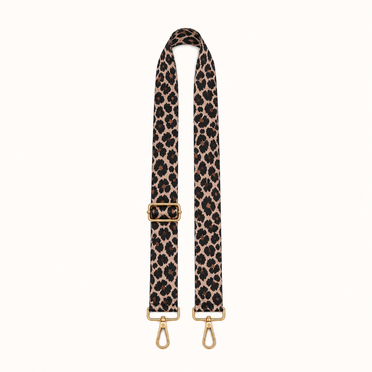 Cream Leopard Bag Strap