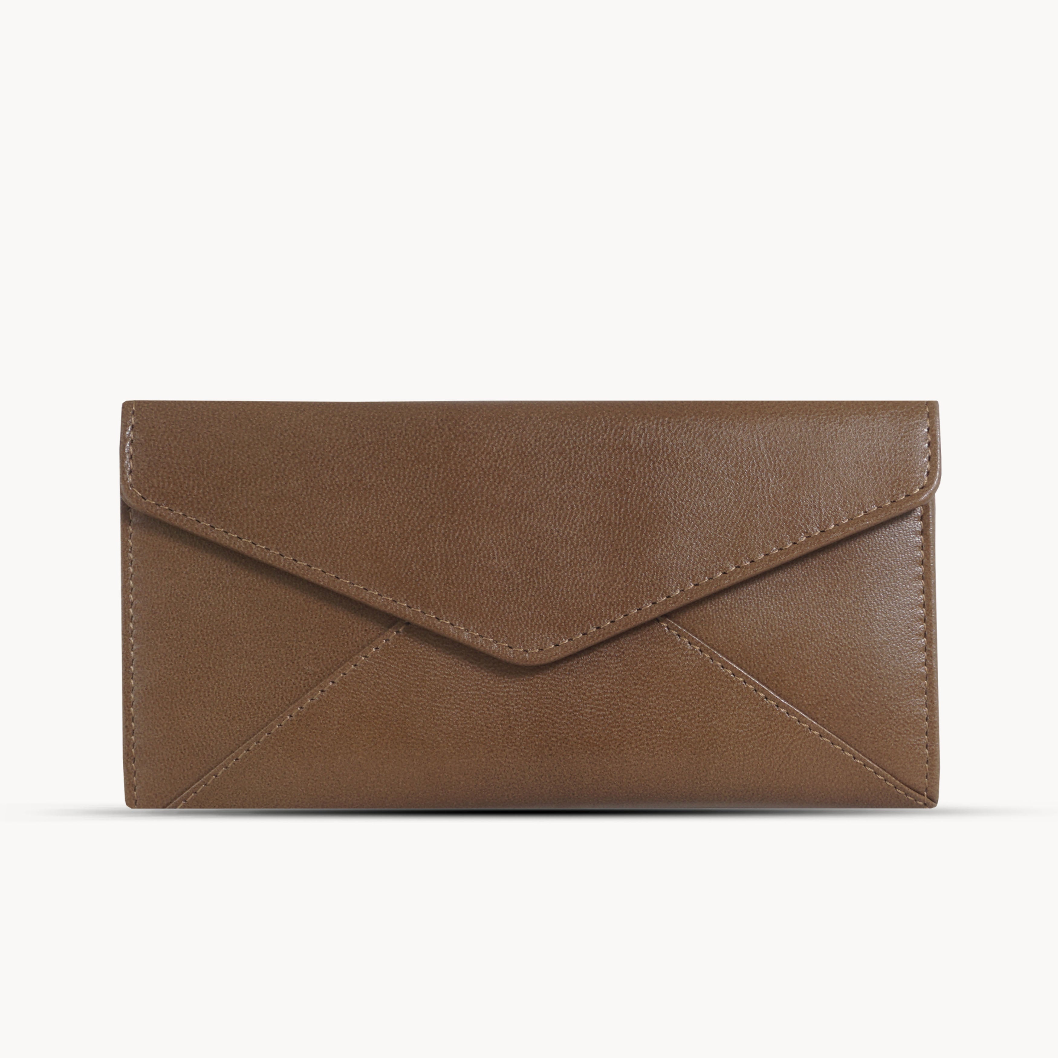 'PRESTON' Tan Trifold Vegetable Tanned Real Leather Purse
