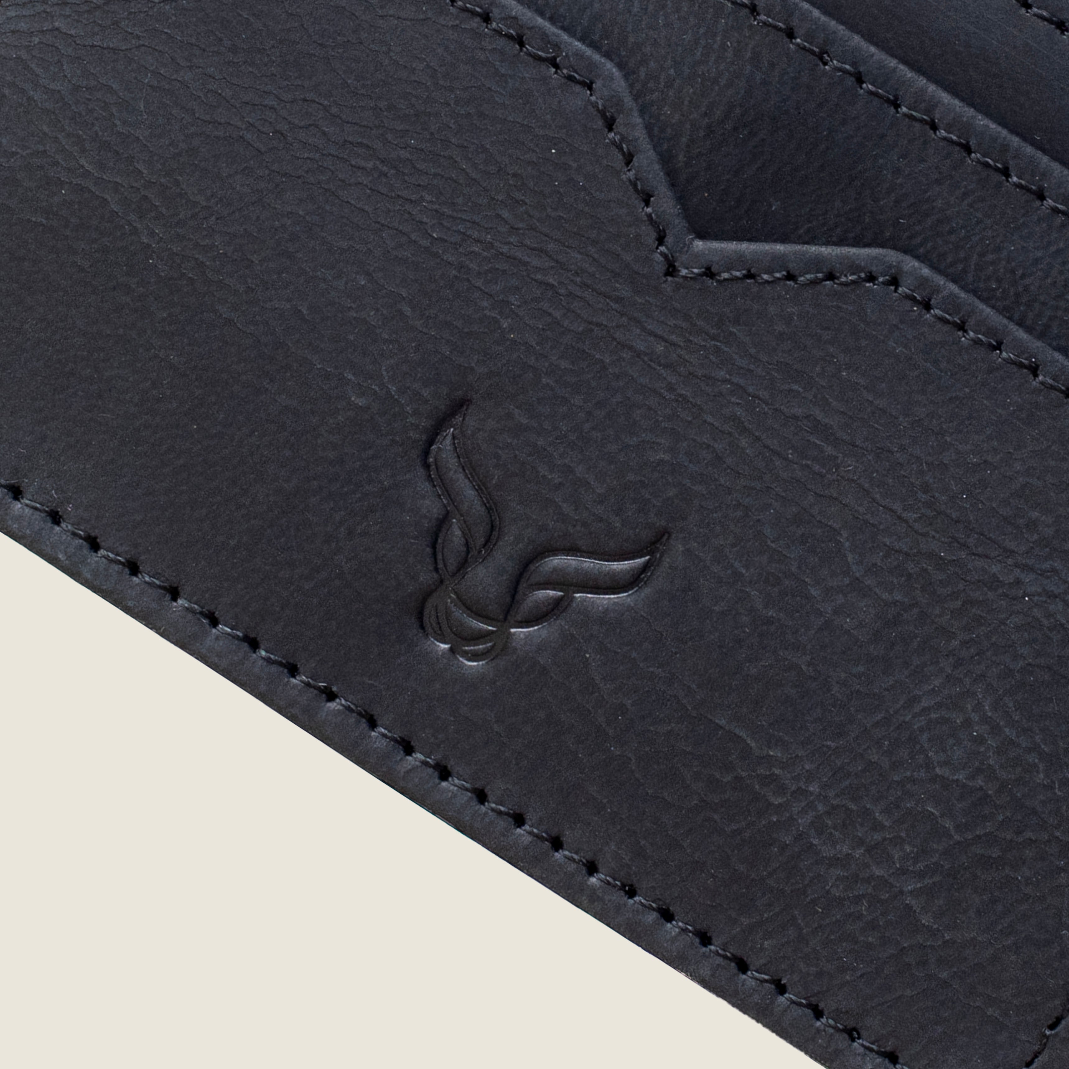 'JILL' Black Real Leather Slim and Minimalistic RFID Protected Cardholder