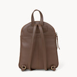 'GEORGE' Tan Mini Pebble Grain Leather Backpack