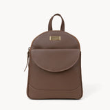 'GEORGE' Tan Mini Pebble Grain Leather Backpack