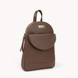 'GEORGE' Tan Mini Pebble Grain Leather Backpack