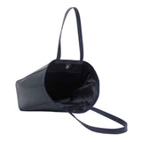 'ABINGDON' Navy Real Leather Designer Tote Bag