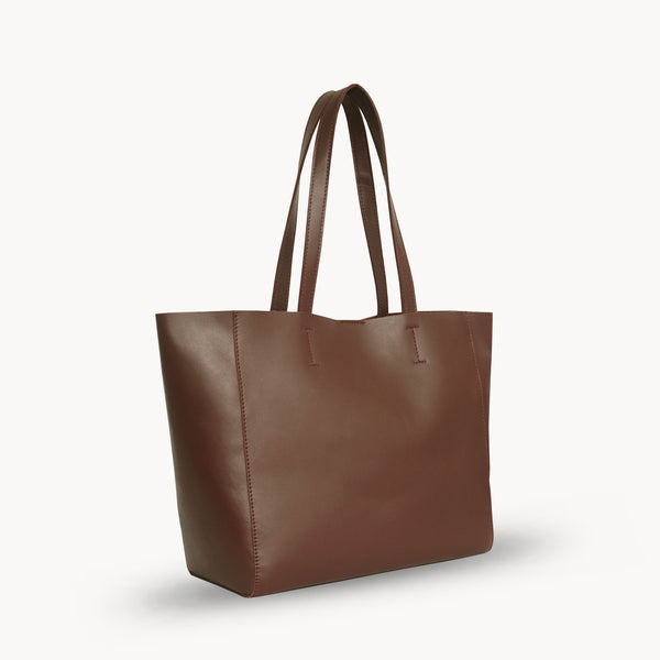 'ABINGDON' Tan Real Leather Designer Tote Bag