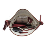 'AGATHA' Chillipepper Red Vintage Polished VT Real Leather Crossbody Bag