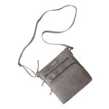 'AGATHA' Distressed Grey Vintage VT Real Leather Crossbody Bag