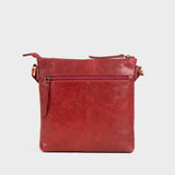'RUE' Chilli Pepper Waxy VT Real Leather Crossbody Bag
