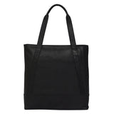 'Barbara' Black Soft Full Grain Leather Tote Bag