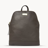 'BELLA' Mokka Brown Pebble Grain Small Leather Backpack