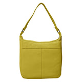 'BIANCA' Illuminating Yellow Pebble Grain Leather Slouchy Hobo Bag