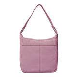 'BIANCA' Pale Pink Pebble Grain Leather Slouchy Hobo Bag