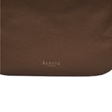 'BIANCA' Tan Pebble Grain Leather Slouchy Hobo Bag