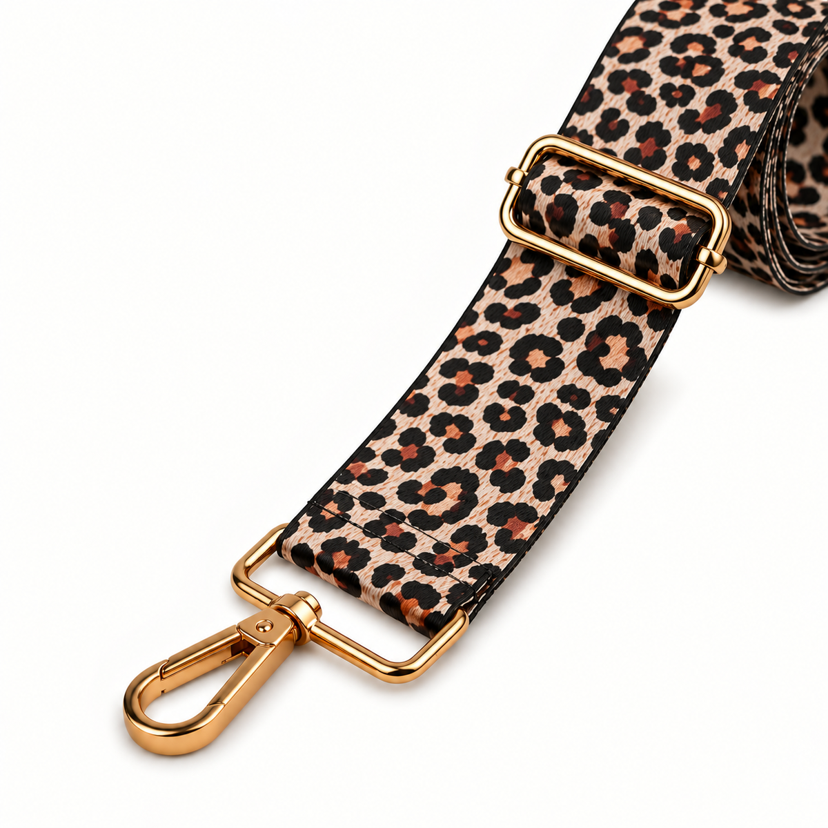 Tan Leopard Bag Strap