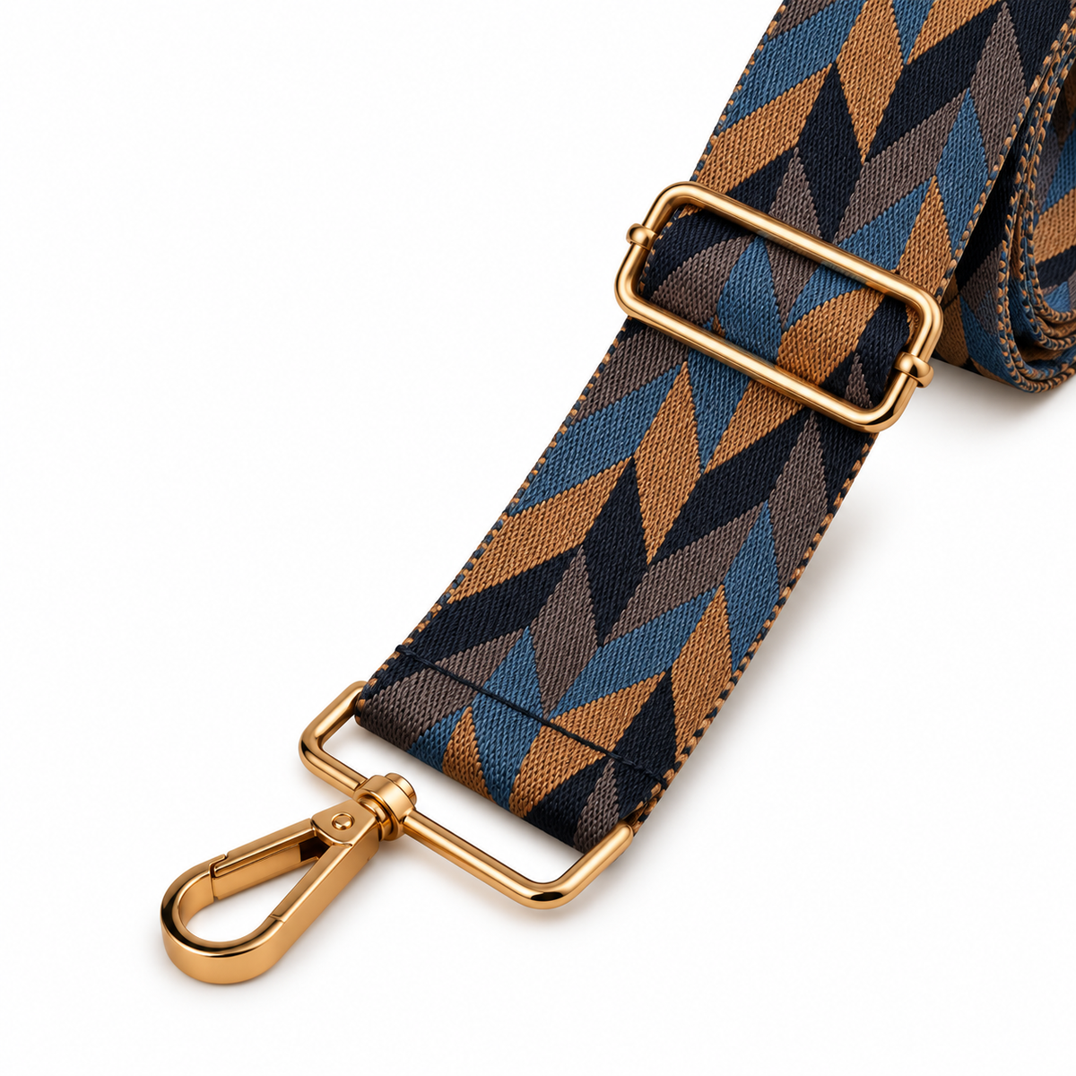 Navy Harlequin Bag Strap