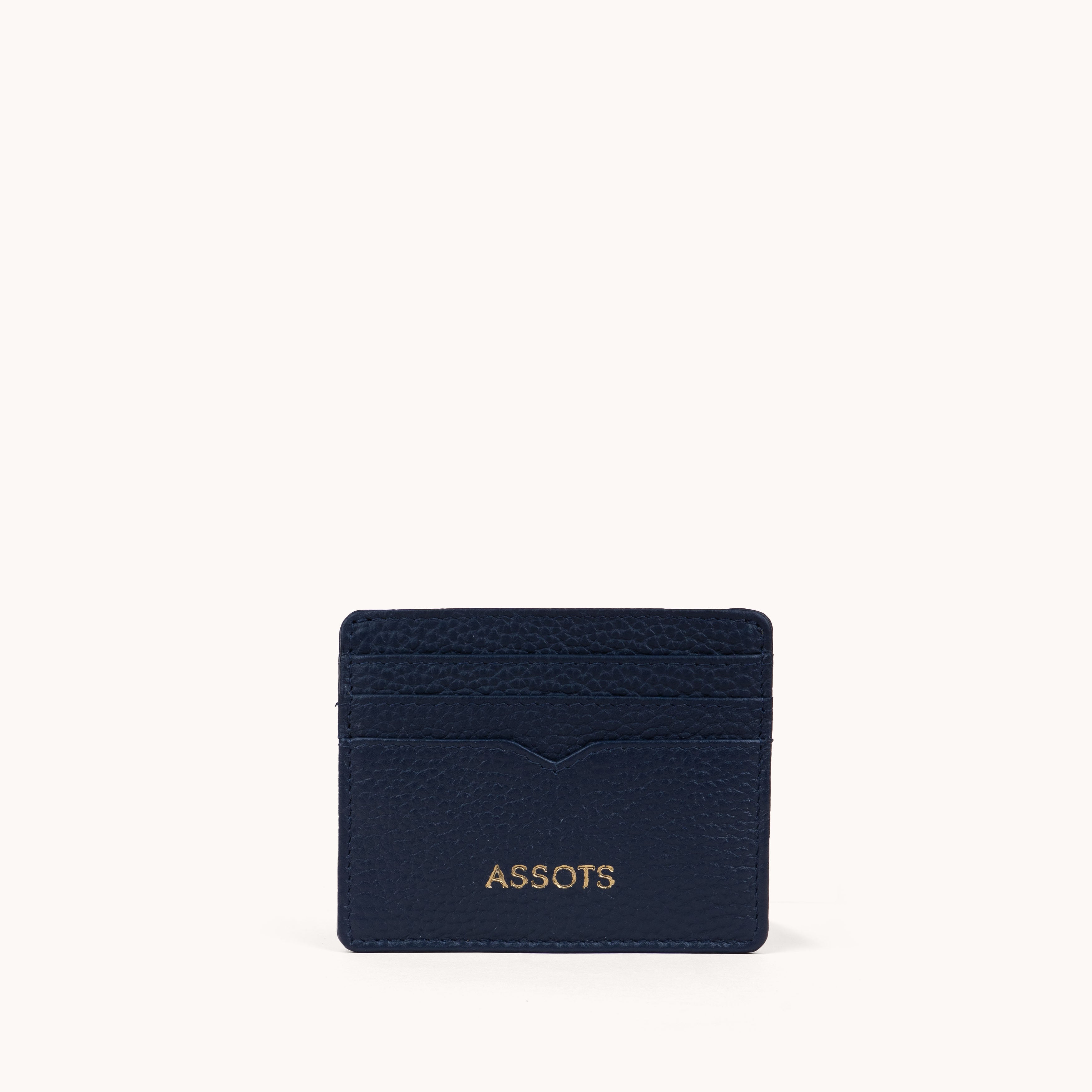 'CALI' Navy Real Leather RFID Cardholder