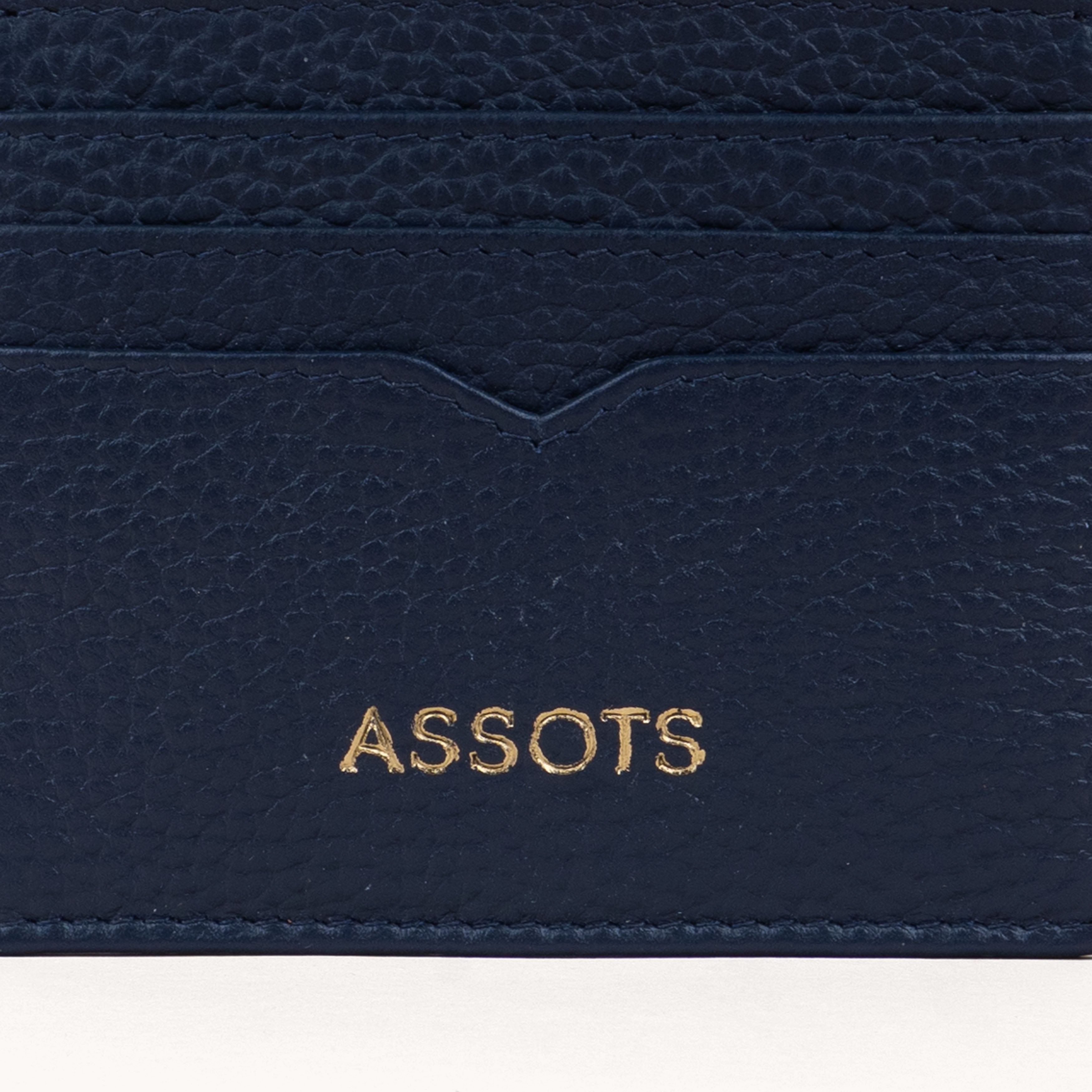 'CALI' Navy Real Leather RFID Cardholder