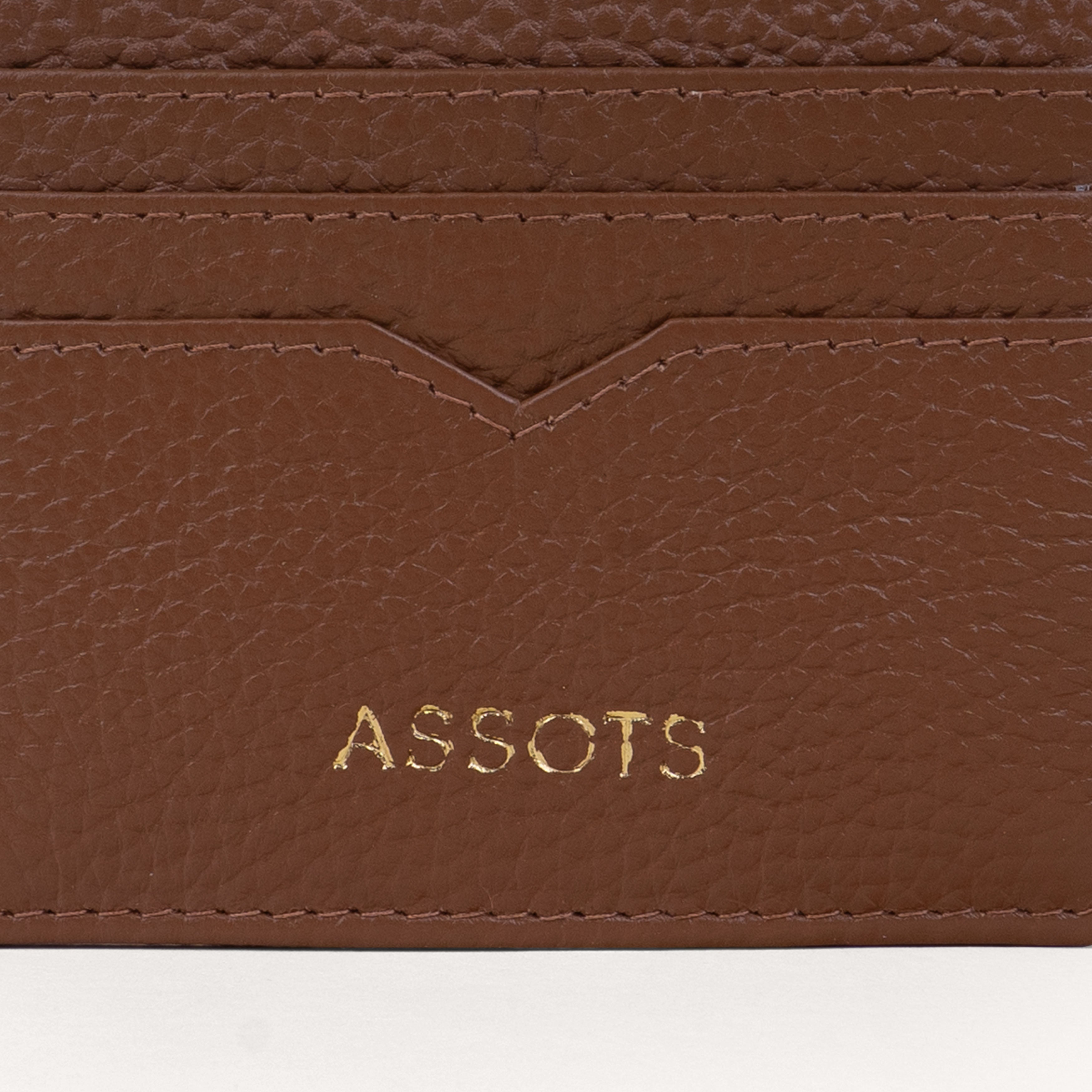 'CALI' Tan Real Leather RFID Cardholder