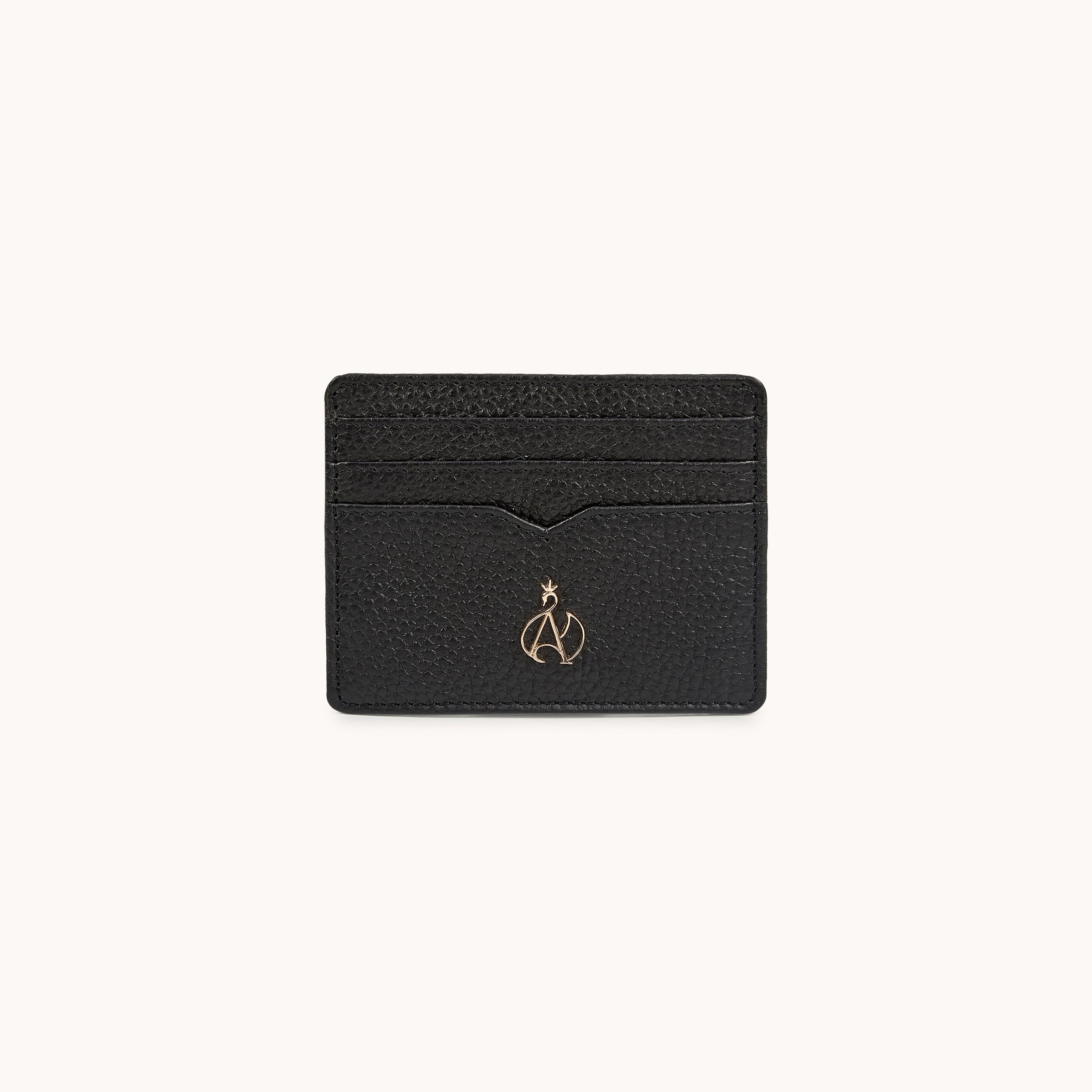 'SAVILE' Black Real Leather RFID Cardholder