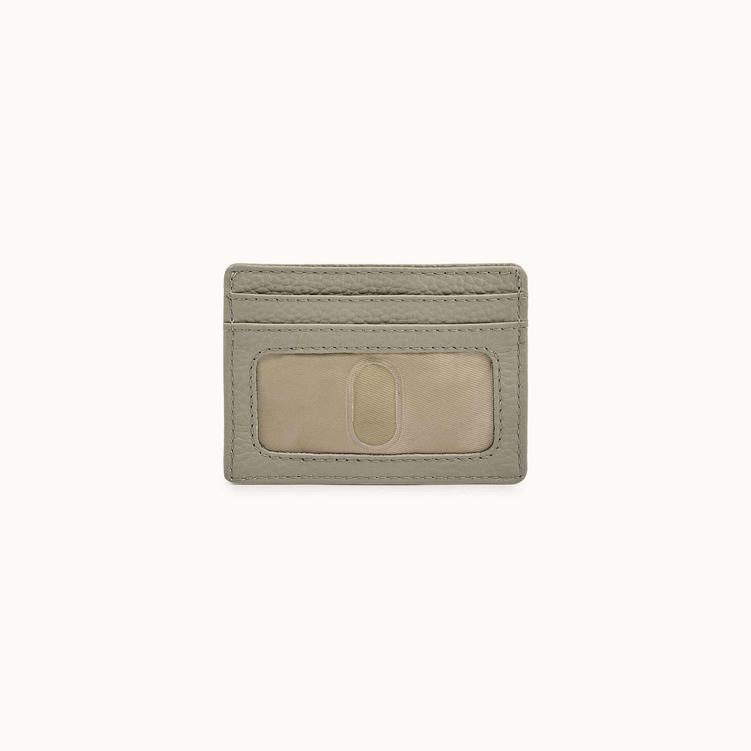 'SAVILE' Fog Grey Real Leather RFID Cardholder