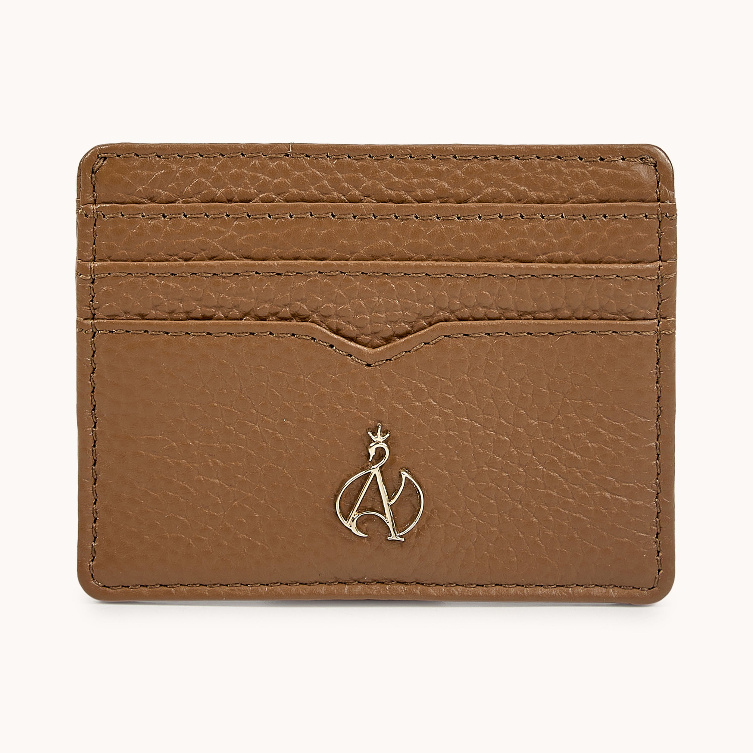 'SAVILE' Tan Real Leather RFID Cardholder