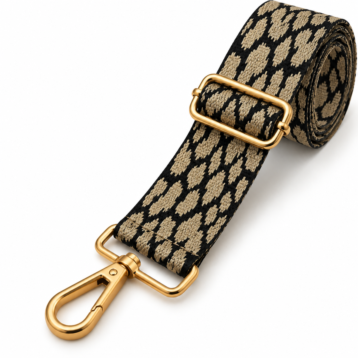 Camel Leopard Bag Strap