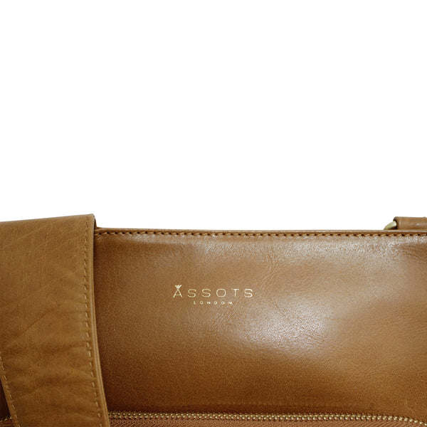 'CANARY' TAN Vintage Leather Crossbody bag