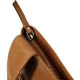 'CANARY' Tan Vintage Leather Crossbody bag