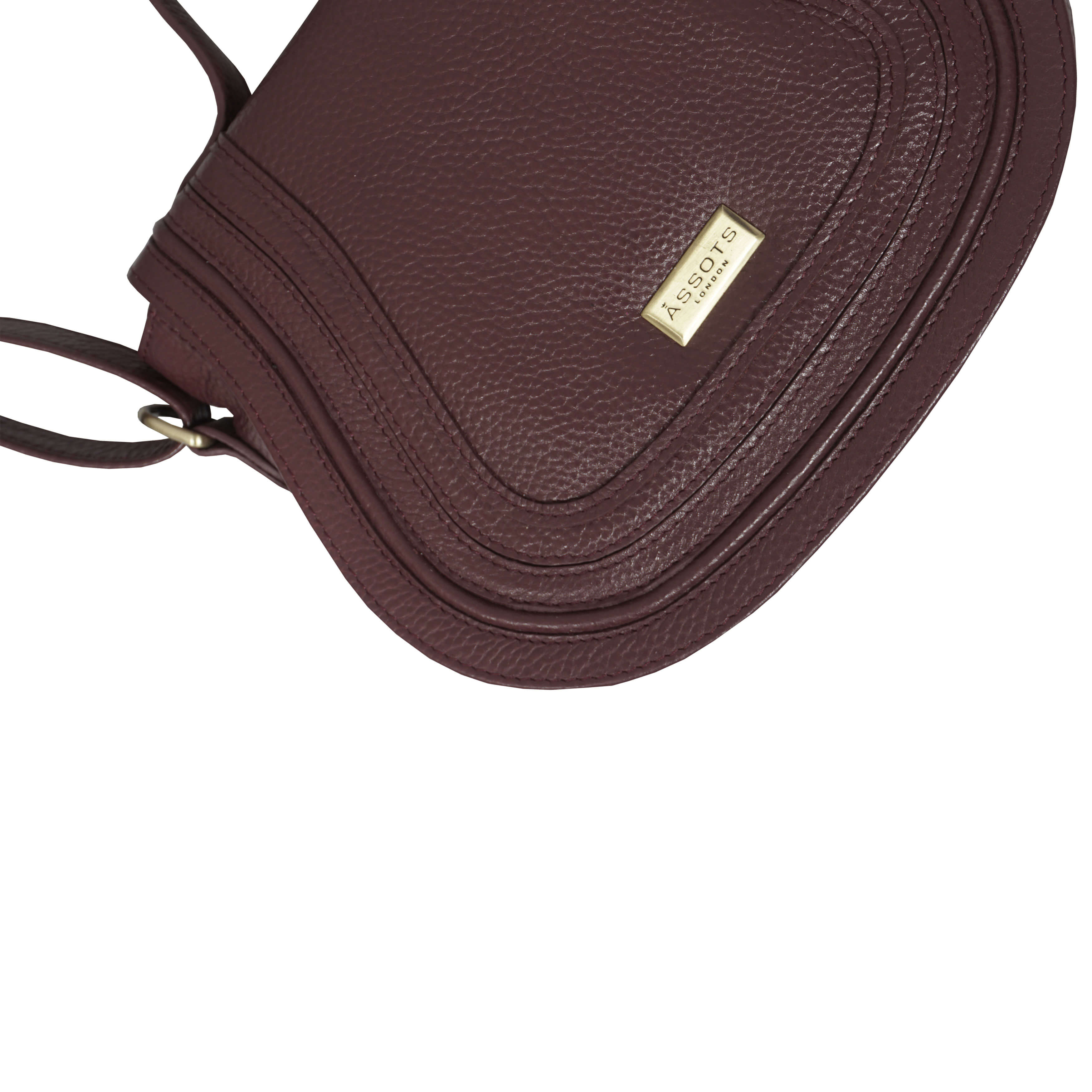 'CARMEL' Maroon Red Real Leather Shoulder Crossbody Bag