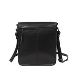 'CAROLYN' Black Polished VT Real Leather iPad Tablet Crossbody Bag