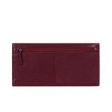 'CLAIRE' Chilli Pepper Red Polished VT Vintage Leather Flap Over Purse