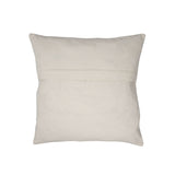 Handmade Floral Embroidered Cotton Cushion Cover (Green & Brown)