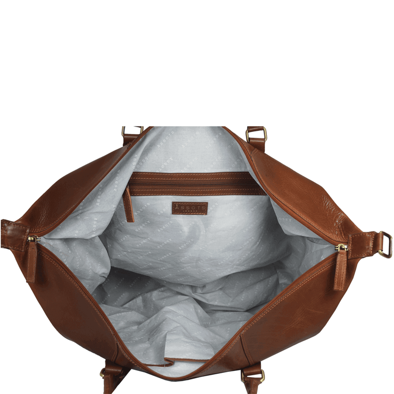 'CANNON' Tan Vintage Leather Holdall