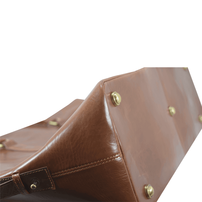 'CANNON' Tan Vintage Leather Holdall