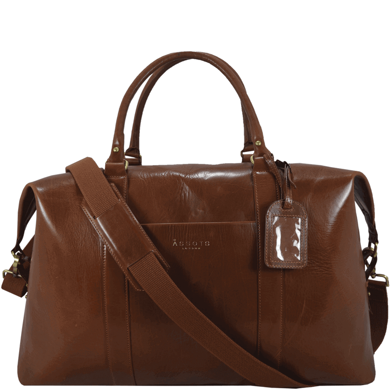 'CANNON' Tan Vintage Leather Holdall